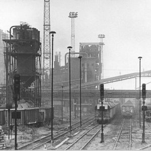 The Lauchhammer brown-coal coking plant in 1990